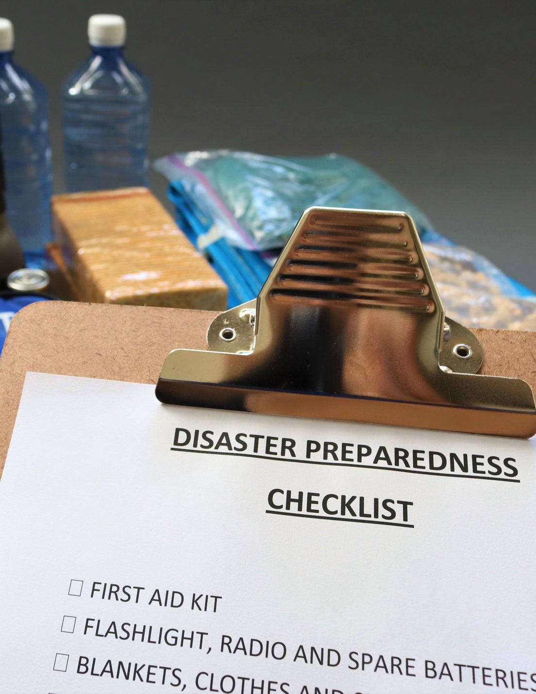 disaster preparedness checklist and items